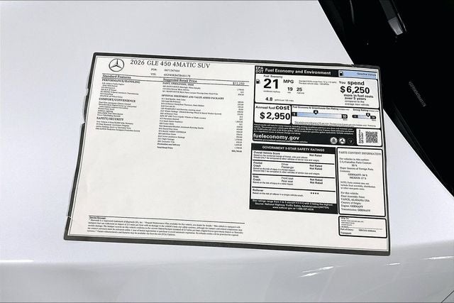 2026 Mercedes-Benz GLE GLE 450 4MATIC®