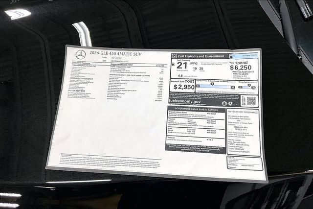 2026 Mercedes-Benz GLE GLE 450 4MATIC®