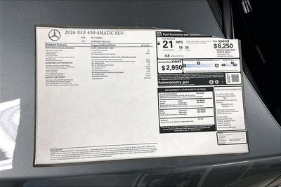 2026 Mercedes-Benz GLE GLE 450 4MATIC®