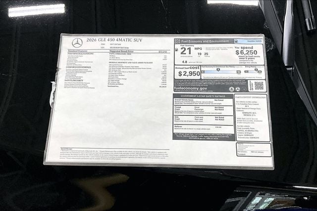 2026 Mercedes-Benz GLE GLE 450 4MATIC®