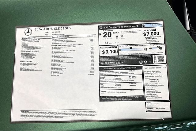 2026 Mercedes-Benz GLE GLE 53 AMG® 4MATIC®