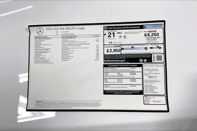 2026 Mercedes-Benz GLE GLE 450 Coupe 4MATIC®