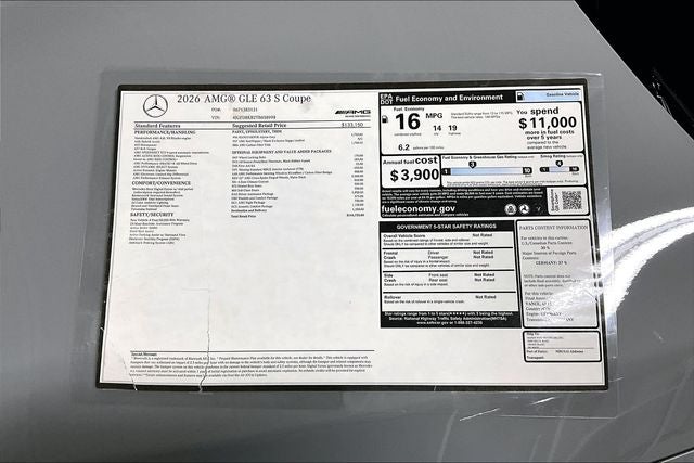 2026 Mercedes-Benz GLE GLE 63 S AMG® 4MATIC®