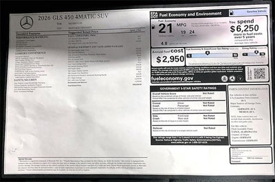 2026 Mercedes-Benz GLS GLS 450 4MATIC®