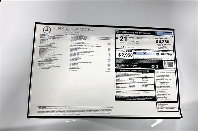 2026 Mercedes-Benz GLS GLS 450 4MATIC®