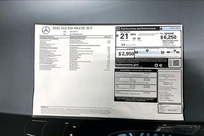 2026 Mercedes-Benz GLS GLS 450 4MATIC®