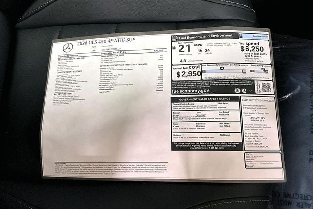 2026 Mercedes-Benz GLS GLS 450 4MATIC®