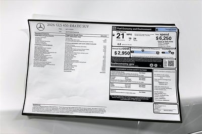 2026 Mercedes-Benz GLS GLS 450 4MATIC®
