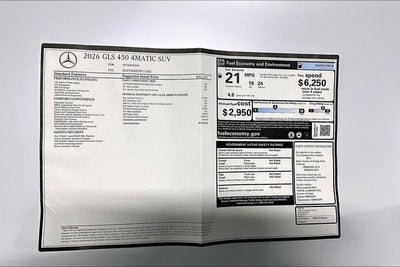 2026 Mercedes-Benz GLS GLS 450 4MATIC®