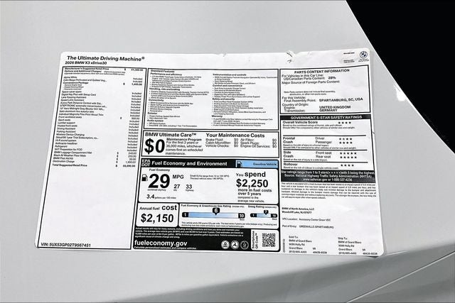 2026 BMW X3 30 xDrive
