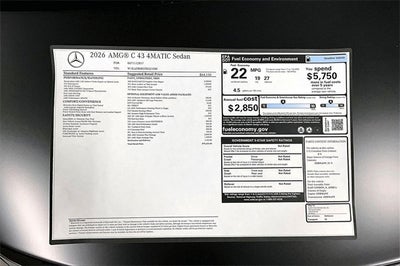 2026 Mercedes-Benz C-Class C 43 AMG® 4MATIC®