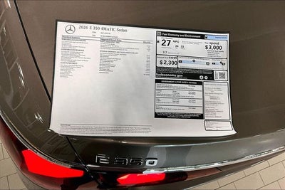 2026 Mercedes-Benz E-Class E 350 4MATIC®