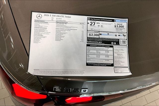 2026 Mercedes-Benz E-Class E 350 4MATIC®