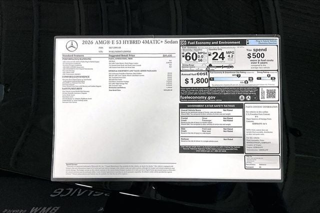 2026 Mercedes-Benz E-Class E 53 AMG® 4MATIC®