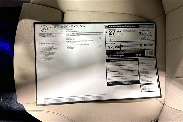 2025 Mercedes-Benz GLB GLB 250 4MATIC®