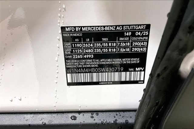 2025 Mercedes-Benz GLB GLB 250 4MATIC®