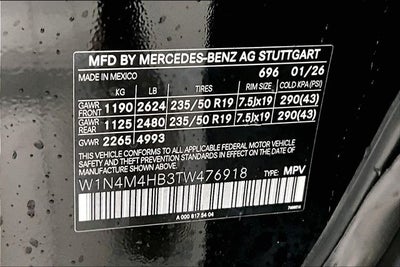 2026 Mercedes-Benz GLB GLB 250 4MATIC®
