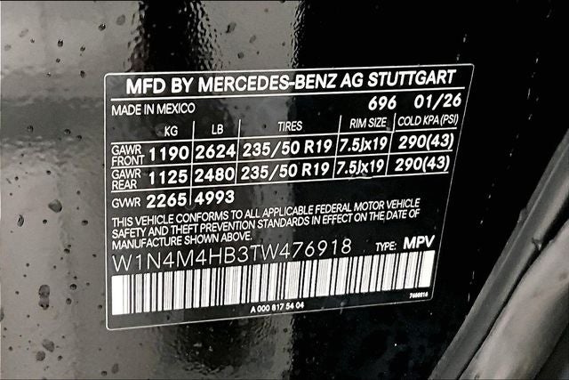 2026 Mercedes-Benz GLB GLB 250 4MATIC®