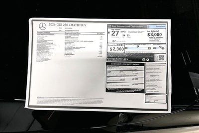 2026 Mercedes-Benz GLB GLB 250 4MATIC®