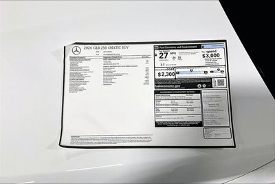 2026 Mercedes-Benz GLB GLB 250 4MATIC®