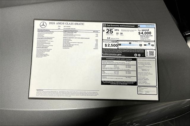 2026 Mercedes-Benz GLA GLA 35 AMG® 4MATIC®
