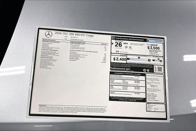 2026 Mercedes-Benz GLC GLC 300 Coupe 4MATIC®