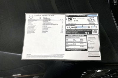2026 Mercedes-Benz GLC GLC 300 4MATIC®