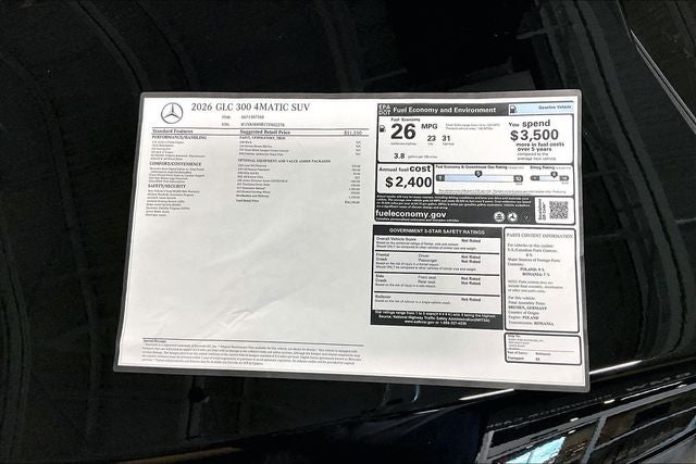 2026 Mercedes-Benz GLC GLC 300 4MATIC®