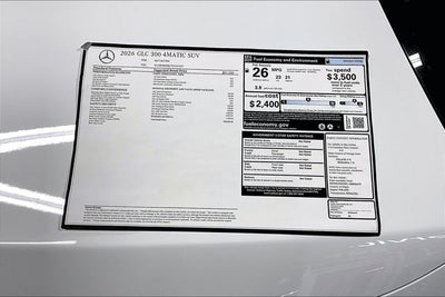 2026 Mercedes-Benz GLC GLC 300 4MATIC®