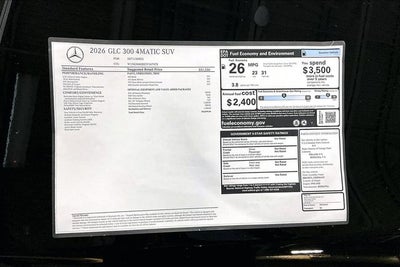 2026 Mercedes-Benz GLC GLC 300 4MATIC®