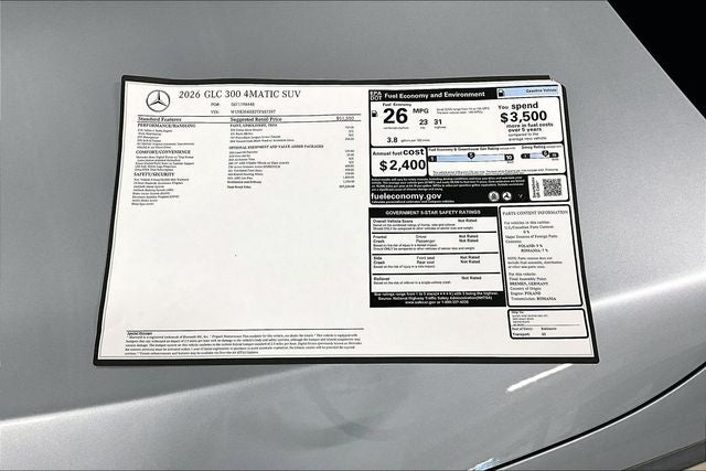 2026 Mercedes-Benz GLC GLC 300 4MATIC®