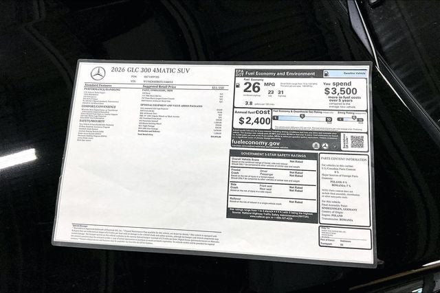 2026 Mercedes-Benz GLC GLC 300 4MATIC®