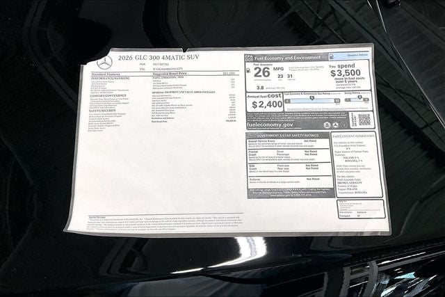 2026 Mercedes-Benz GLC GLC 300 4MATIC®