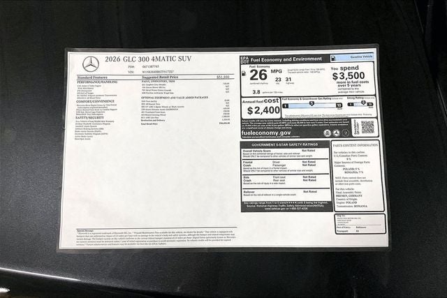 2026 Mercedes-Benz GLC GLC 300 4MATIC®
