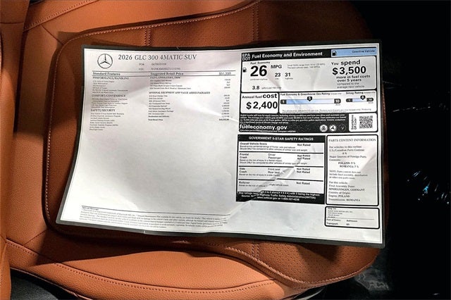 2026 Mercedes-Benz GLC GLC 300 4MATIC®