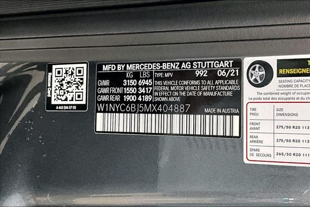 2021 Mercedes-Benz G-Class G 550 4MATIC®