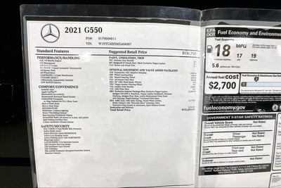 2021 Mercedes-Benz G-Class G 550 4MATIC®