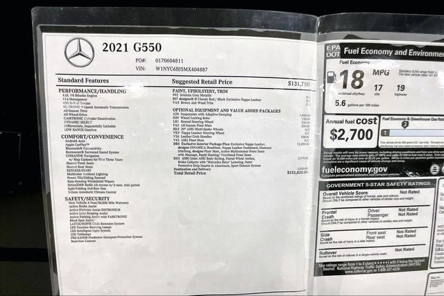 2021 Mercedes-Benz G-Class G 550 4MATIC®