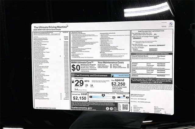 2026 BMW 4 Series 430i Gran Coupe