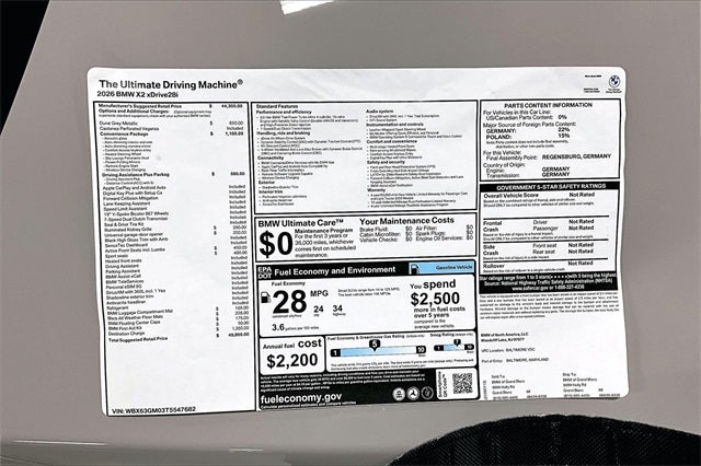 2026 BMW X2 xDrive28i