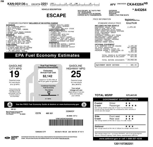 2012 Ford Escape XLT