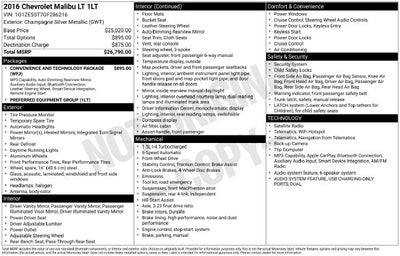 2016 Chevrolet Malibu LT 1LT