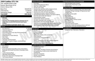 2009 Cadillac STS V6