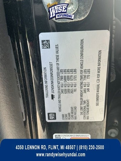 2022 Chevrolet Tahoe LT