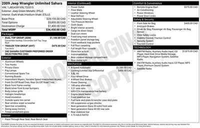 2009 Jeep Wrangler Unlimited Sahara