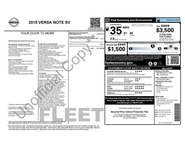 2015 Nissan Versa Note SV