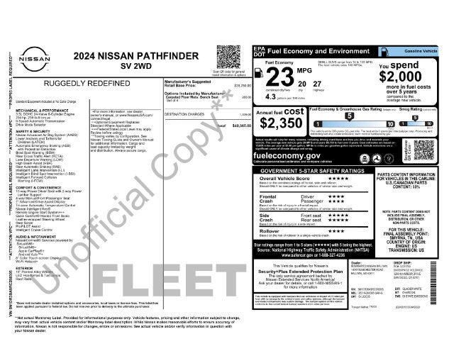 2024 Nissan Pathfinder SV