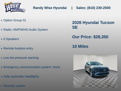 2026 Hyundai Tucson SE FWD