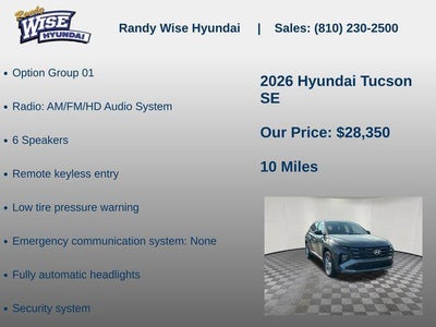 2026 Hyundai Tucson SE FWD