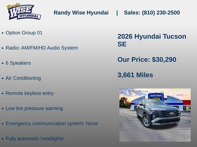 2026 Hyundai Tucson SE AWD